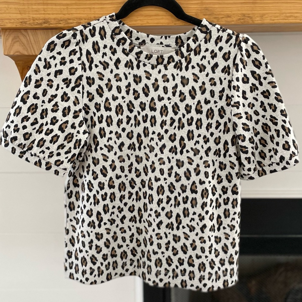 Loft Leopard Print Top - XS